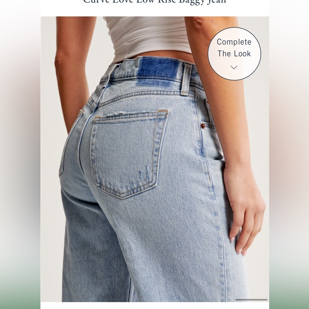 Abercrombie Curve Love Low Rise Baggy Jean - Picture 7 of 7
